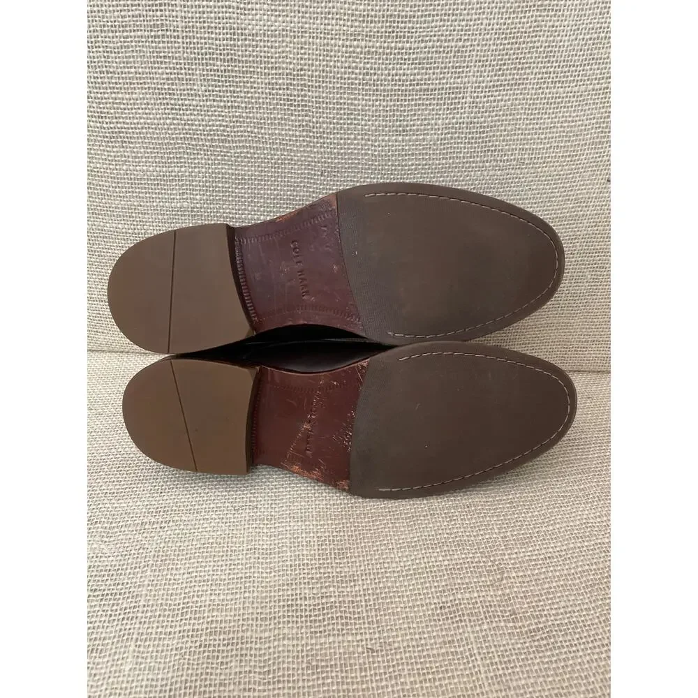 Cole Haan C28880 Fitzgerald Mens Size 10.5 M Brown Leather Plain Toe‎ Oxford